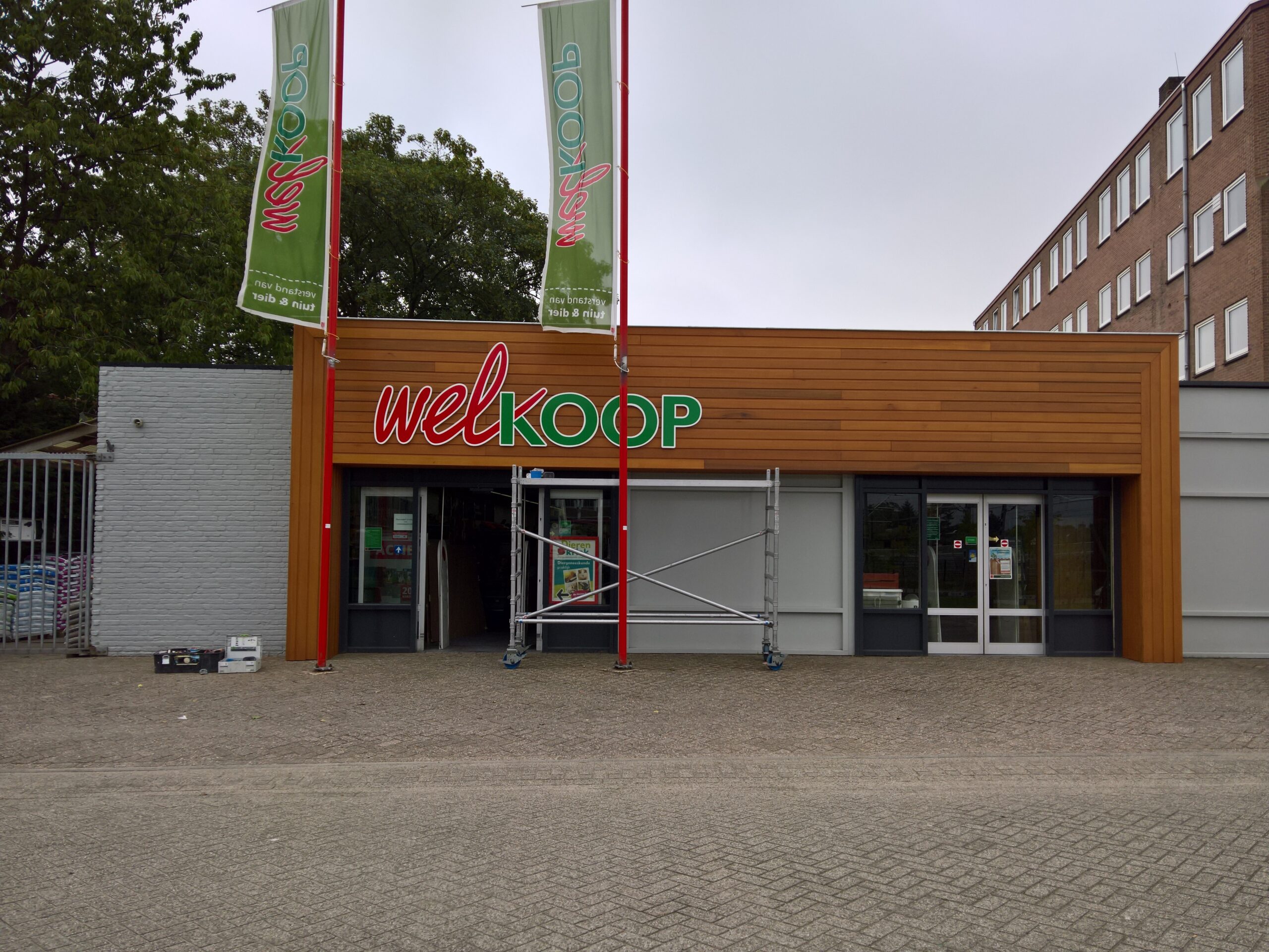 Voorgevel timmeren van Red Cedar
